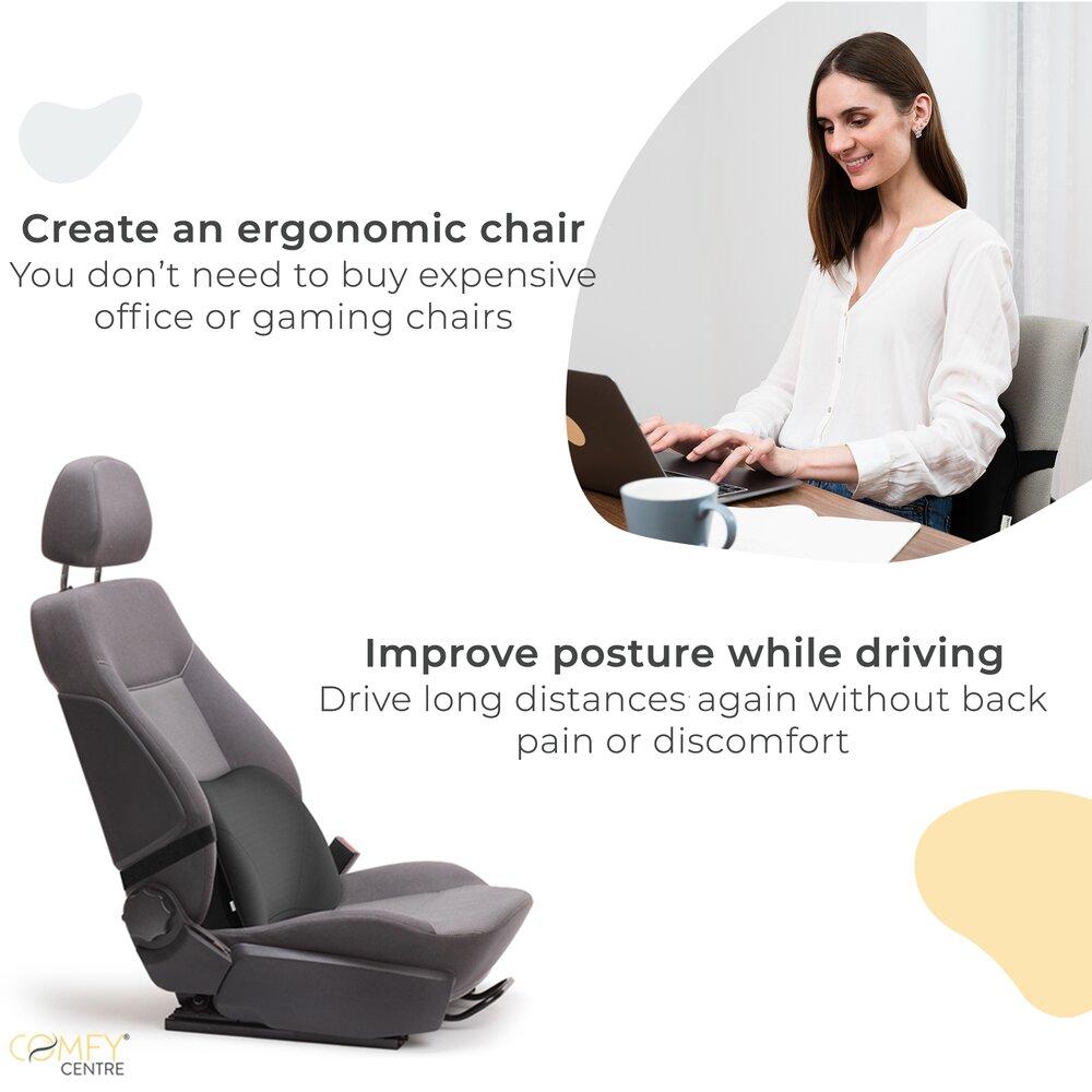 papasgix Lendenkissen Bett, Lendenwirbelkissen Lendenwirbelstützkissen  Ergonomisches Design, Rückenstützkissen zur Linderung von Rückenschmerzen  für Autositze Bürostuhl Rollstuhl : : Küche, Haushalt & Wohnen